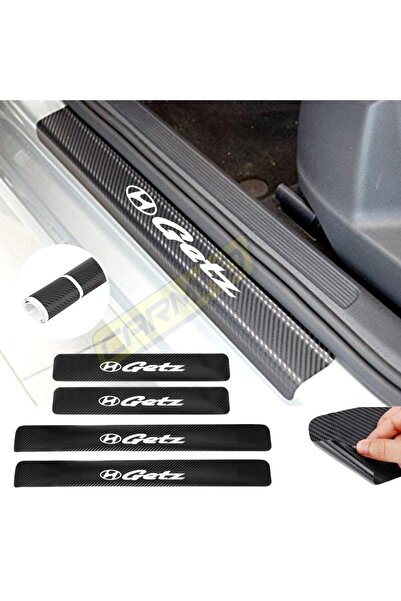 Carmind Hyundai Getz Karbon Kapı Eşiği Oto Sticker 4 Adet