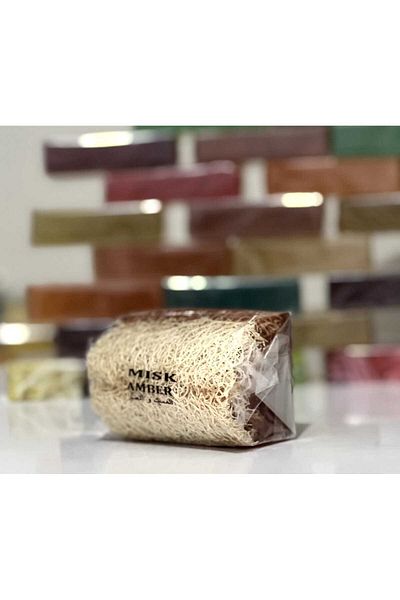 SABUNCU BABA Natural Misk Amber Pumpkin Fiber Soap