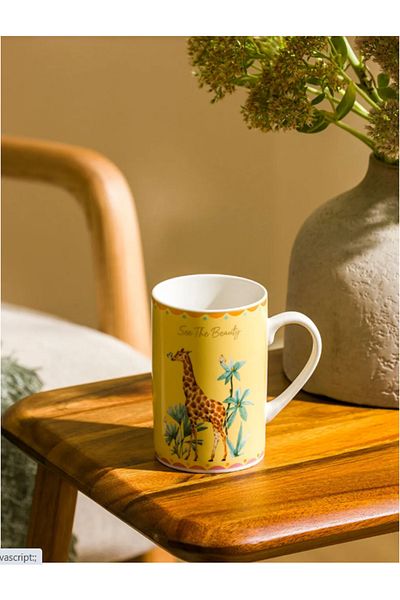 LC Waikiki Lcw Home Mixed Printed Porcelain Mug 310 ml
