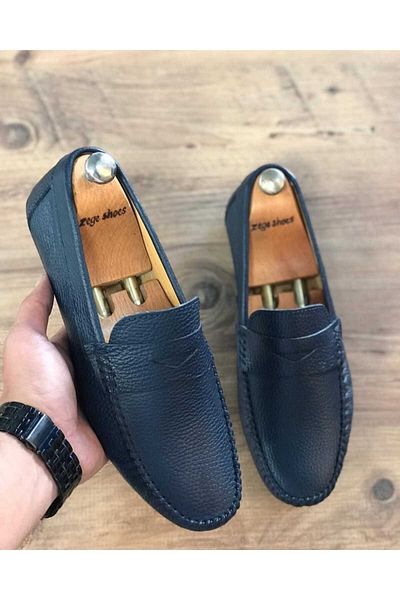 Zegeshoes Мъжки летни обувки от естествена кожа отвътре навън Ежедневни мокасини Без мирис, без изпотяване Гарантирано