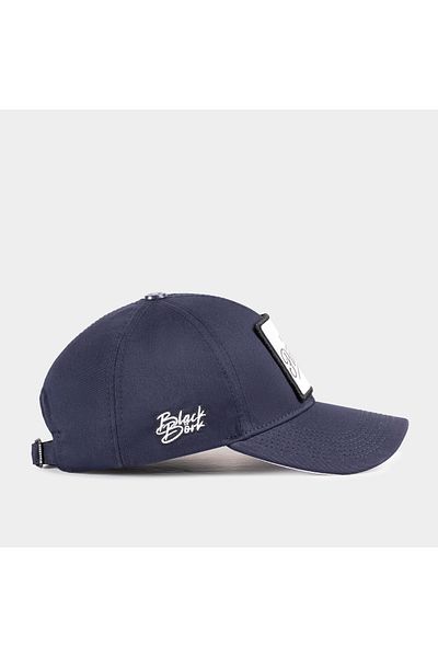 BlackBörk V1 Six El Patron Logo Navy Blue Baseball Cap