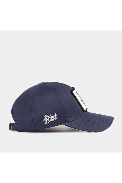 BlackBörk V1 Six Rooster Logo Navy Blue Baseball Cap