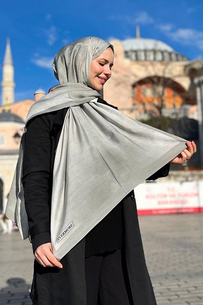 EVERMORE Şal Elegance - Model nor - EM016-26 - Gri