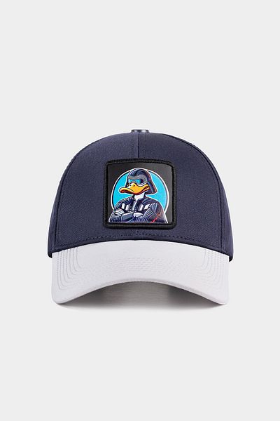 BlackBörk Бейзболна шапка V1 Six Duckside Logo в бяло-тъмносиньо
