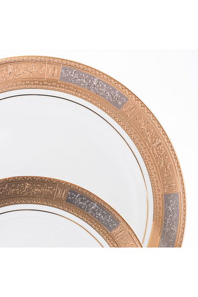 HIC Richfine 100-Piece Porcelain Dinner Set for 12 People