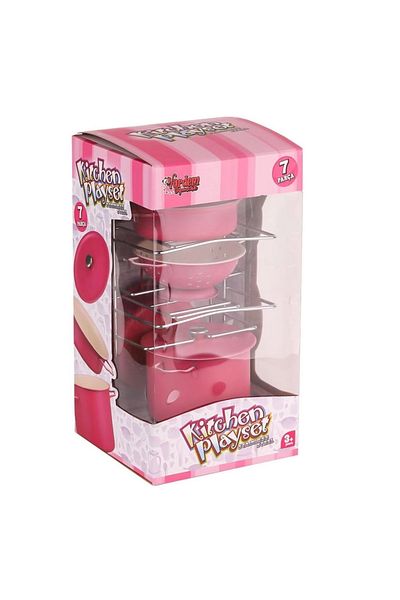 KdrElektronik Kitchen Set with Educational Shelf Colorful and Stylish Design Kitchen Toy for Tiny Chefs