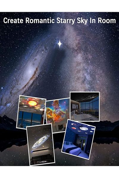 AWH Star Projector – 360° Auto Rotation, Timed Planetarium Night Light