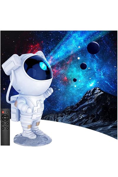 AWH Astronaut Projector  360° Rotatable Galaxy with 7 Nebula Effects, Night Sky Space Light