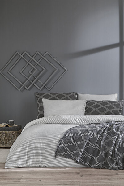 Özdilek طقم غطاء لحاف مزدوج بتأثير بوهيمي