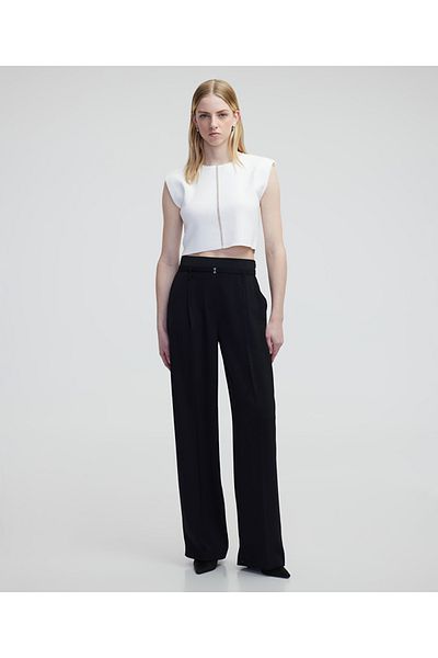 İpekyol Minimal Metal Buckle Trousers