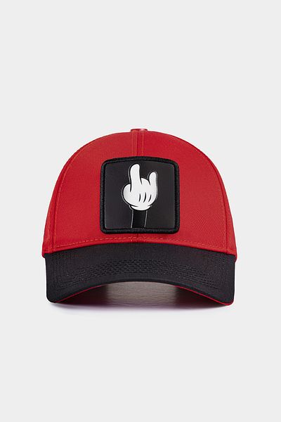 BlackBörk V1 Six Fingers Logo Black - Red Baseball Cap
