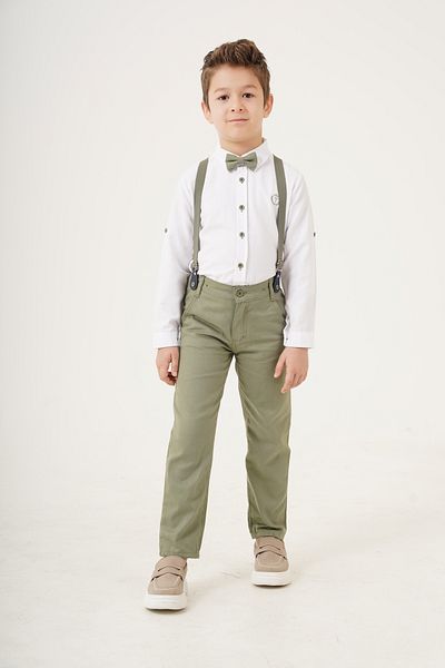 Esterella Boy / Suspenders And Bow Tie / Shirt Trousers / Boy's Suit