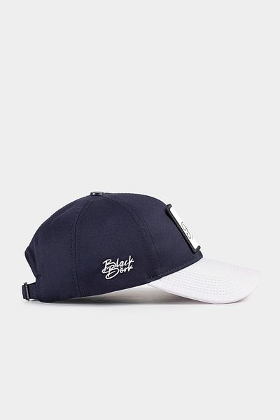 BlackBörk V1 Six El Patron Logo White-Navy Blue Baseball Cap