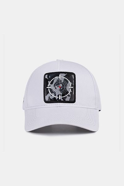 BlackBörk Şapcă de baseball albă V1 Six Camouflage Target Logo