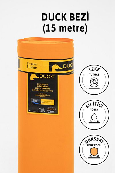 FAVORA Premier Meter's Duck Linen Υφασμάτινο Αδιάβροχο Πανί 15 μέτρων Drk5541 - Πορτοκαλί