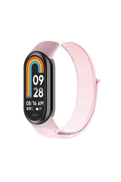 Techmaster Xiaomi Mi Band 8 9 10 Uyumlu Woven Sport Loop Örgü Kordon Kayış
