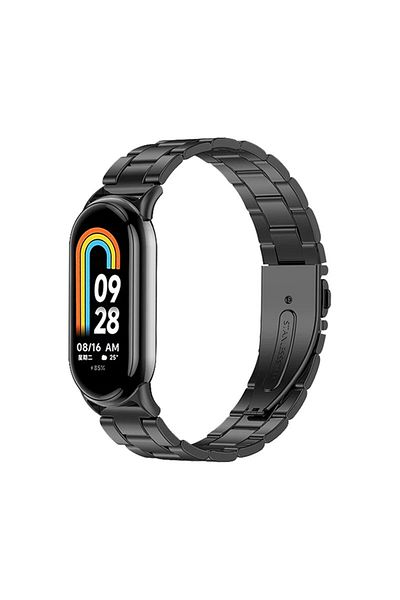 Techmaster حزام حبل من الفولاذ المقاوم للصدأ متوافق مع Xiaomi Mi Band 8 9 10
