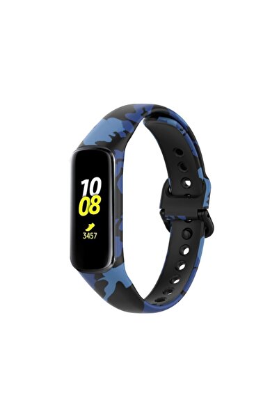 Techmaster Samsung Galaxy Fit 2 R220 Uyumlu Kamuflaj Desenli Kordon Kayış