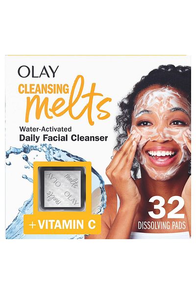 OLAY كلينسينج ميلتس + فيتامين سي منظف للبشرة 32 قطعة