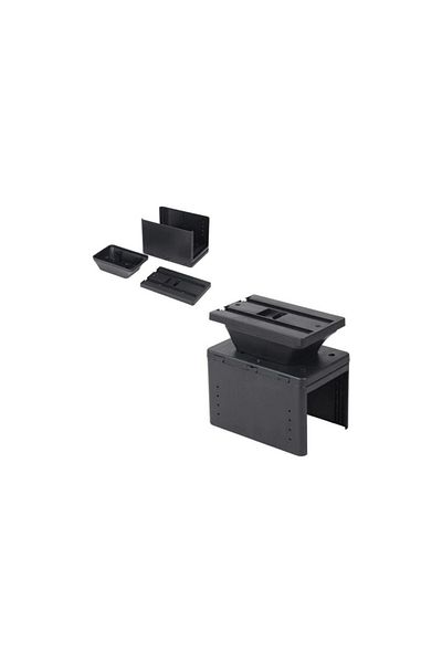 Techmaster Chrome Chrome Super Luxury Armrest Armrest with 6 USB Ports Gray