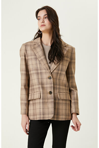 Network İki Düğmeli Camel Blazer Ceket