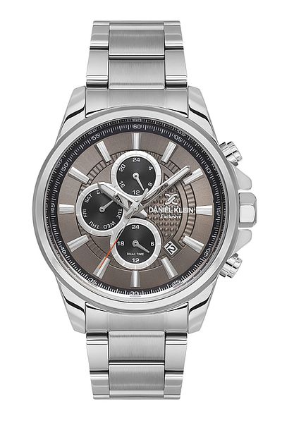 Daniel Klein Exclusive All Functions Active, Calendar, Steel Bracelet Coffee Dial Men's Wristwatch