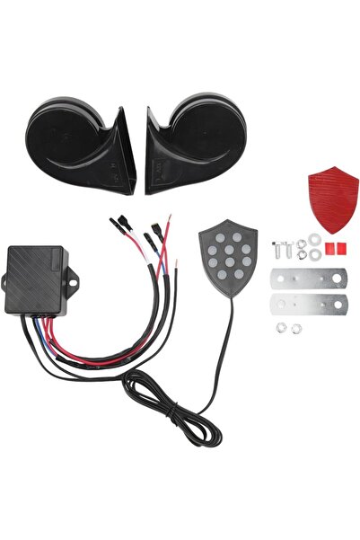 Techmaster Mrsogo Araç Otomobil 12 Volt Elektronik Salyangoz Korna Siren 10 Ses