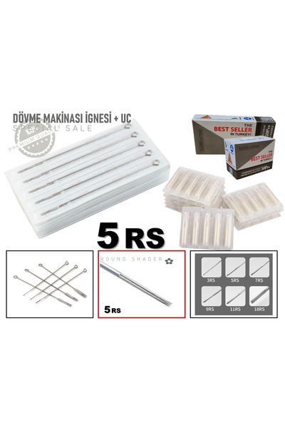 XLINETATTOO Ace pentru mașină de tatuaj 5rs - 10 ace + 10 vârfuri