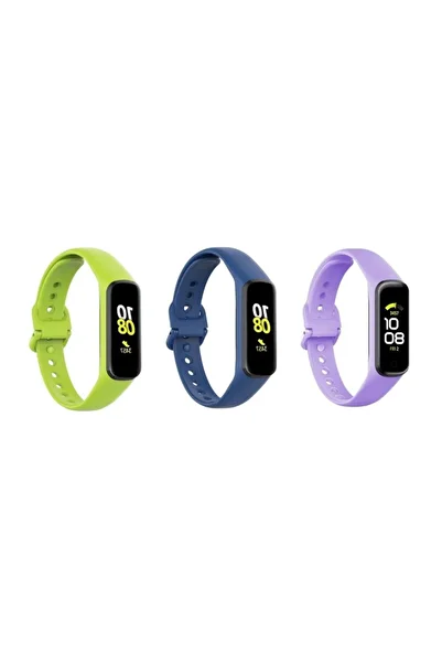 Techmaster Samsung Galaxy Fit 2 Compatible R220 Tme Silicone Cord Strap Set of 3