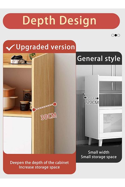 EqiEch Coffee Storage Desk with Drawer for Cafe, Living Room, Bedroom, Kitchen - 60*30*82cm