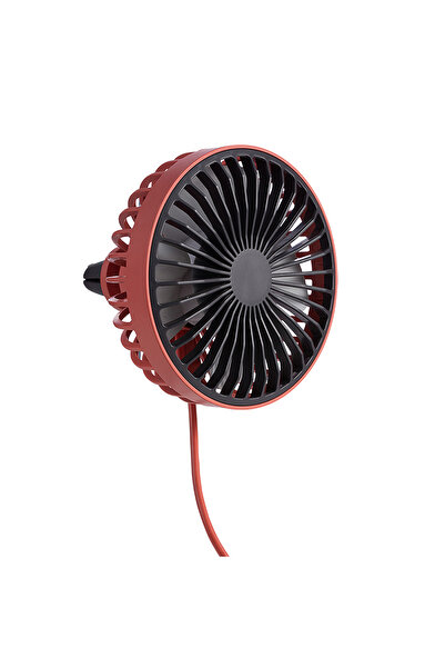 Techmaster Araç Oto Havalandırma Taşınabilir 3 Kademe Işıklı Fan Vantilatör F829
