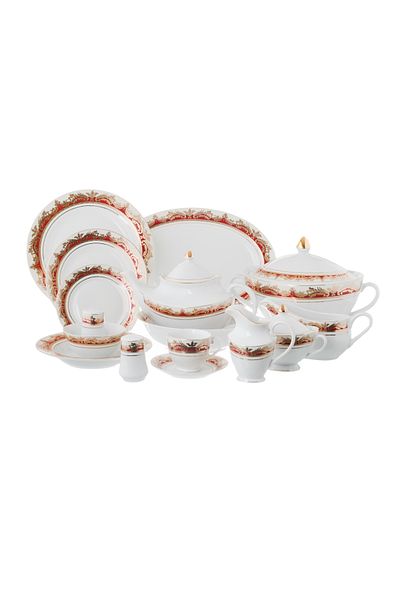 HIC Yamasin Japanese Porcelain Dinner Set 95 Pieces for 12 Persons