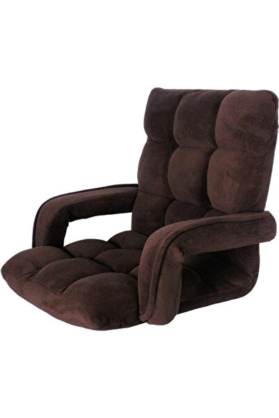 Cady One Camping Floor Chair Sponge Padded With Velvet Quality, With Adjustable Back