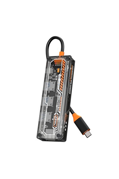 Techmaster Type-c 3x Usb 3.0 Hub Pd Hdmı Şarj Girişli Hub Çevirici Adaptör Sw5h