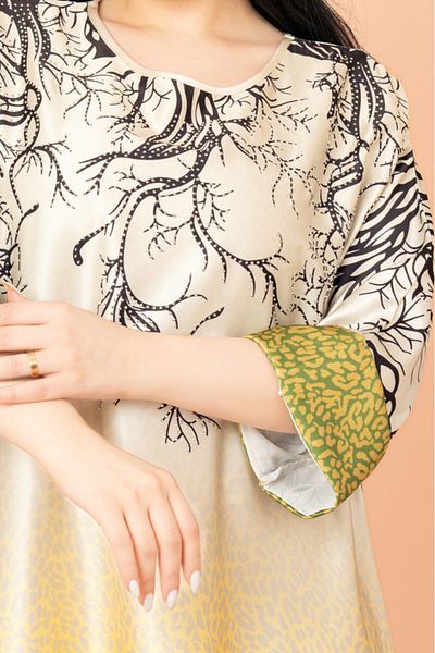 IKKXA Abstract Design Modern Jalabiya
