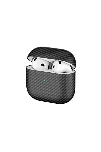 UnDePlus Apple Airpods 4. Nesil Uyumlu Kılıf 600D Karbon Fiber Yapılı Kulaklık Kılıfı 43