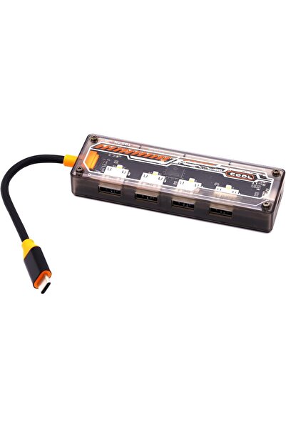 Techmaster Type-c 4 X Usb 3.0 Hub Pd Şarj Girişli Hub Çevirici Adaptör Sw4u