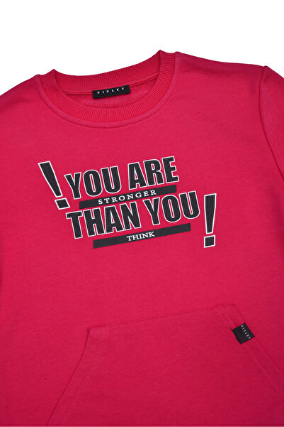 Sisley guler rotund cu imprimeu Băiat Swea tricou SIS-B1030