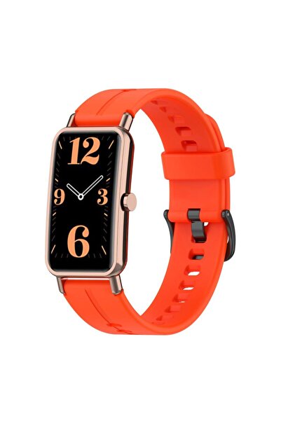 Techmaster Huawei Watch Fit Mini Uyumlu Silikon Kordon Kayış