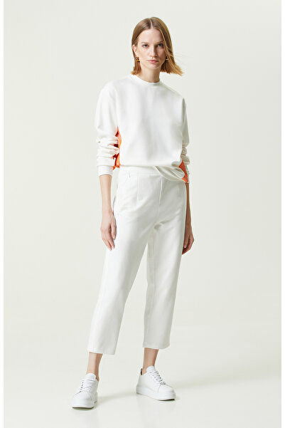 Network N-tech Ekru Düz Paça Yan Cep Fermuarlı Eşofman Altı