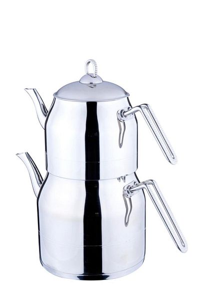 FMS Daisy Jumbo Size Steel Teapot Metal