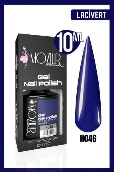 MOZIUR Kalıcı Oje Uv Led H046 (LACİVERT) 10ml