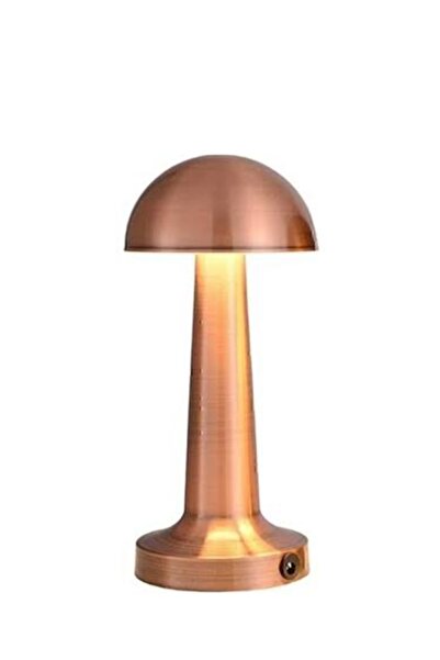 Cata Lizbon Dokunmatik mantar Masa Lambası 3 Işık Renkli Şarjlı Dim Edilebili...