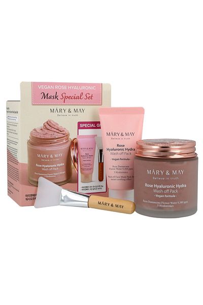 Mary & May Mary&amp;May Vegan Hyaluronic Hydra wash off Mask Special Gift Set