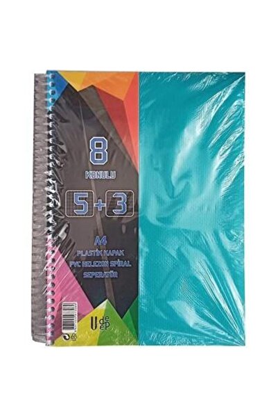 ERENAY 5+3 200 YP 8 BÖLMELİ AYRAÇLI DEFTER