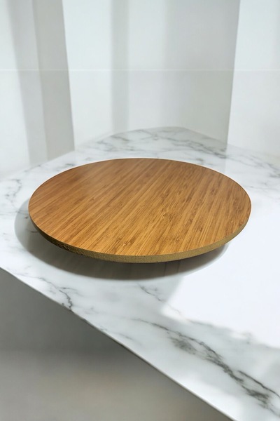holy Bamboo Rotating Pizza Cake Cake Presentation Holder