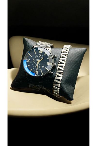 pullmarkt Moment Series Wrist Watch Set with Calendar - Bracelet + Calendar