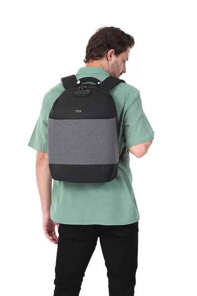 ÇÇS Ççs 51368 Waterproof Combination Backpack with Laptop Compartment Black-Gray