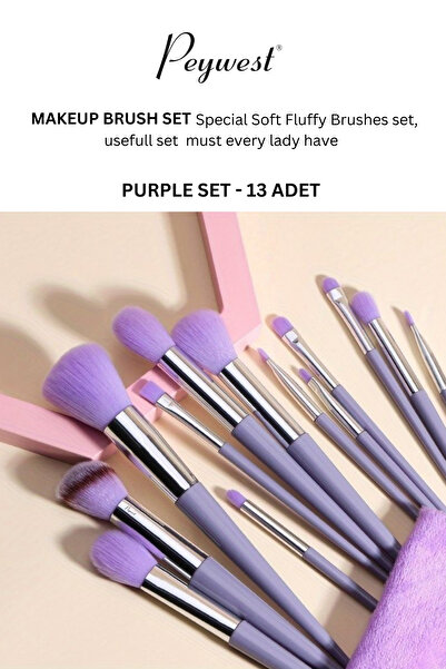 PEYWEST مجموعة فرش خاصة من بور فكس مكونة من 13 قطعة