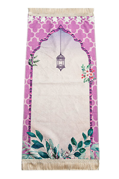 ihvan online Soft Textured Digital Printed Children's Prayer Mat - Pink